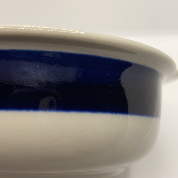 Arabia Finland Anemone Soup Cereal Bowl Vintage Scandinavian Porcelain Navy - Picture 7 of 8